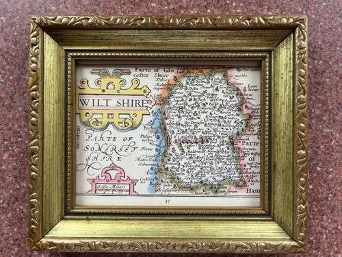 Framed john speed map - framed, of