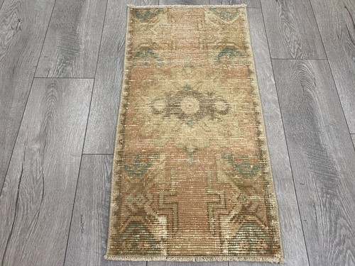 Vintage turkish doormat rug - turkish,