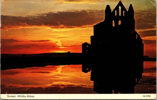 Sunset whitby abbey wob note - sunset,