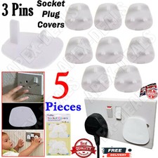 5x Baby/Kids Safety Plug Socket Covers Set Child Proof Guard Electric Protectors