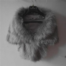 Wedding Cape Faux Fur Shawl
