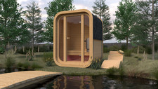Mini square sauna pinewood - square,