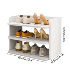 5-8 Tier Wooden Shoe Rack Open