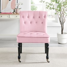 Button Back Chair Velvet