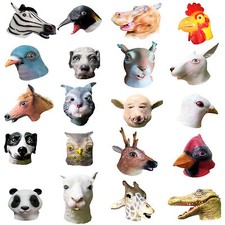 Animal Head Latex Masks Fancy