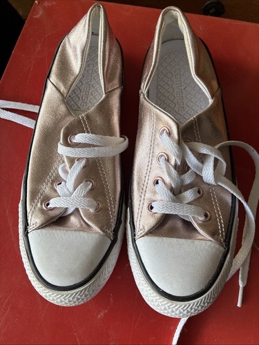 Girls gold converse all stars - converse,