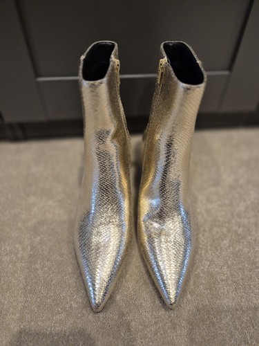 Gold ankle boots - ankle, 7