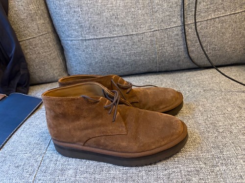 Grenson brown suede chukka - brown,