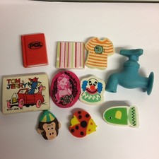 Vintage Erasers Rubbers 1980s