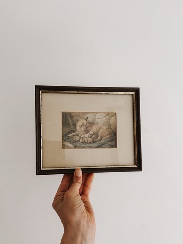 Vintage framed print - , a