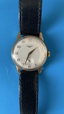 Vintage Longines Solid Gold Calatrava Men's Hand-Wind Dress Watch Sub Seconds