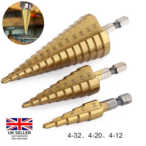 3pcs large hss steel step - step, cone