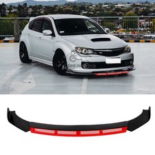 For Subaru Impreza Red Front Bumper Spoiler Lip Diffuser Splitter Chin Body Kit