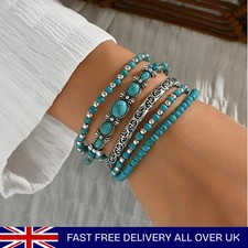 Green Turquoise Beaded