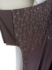 Ladies Diamanté Batwing Style abaya Dress In one Size