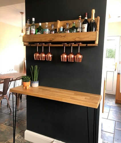 Recycled wooden spirit shelf - ,