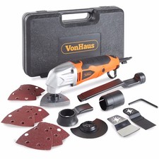 VonHaus 280W Oscillating Multi tool Detail Sander 15Pc Accessory Kit 230V Corded