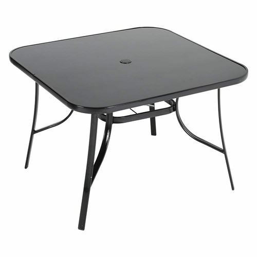 Glass top table outdoor garden - top,