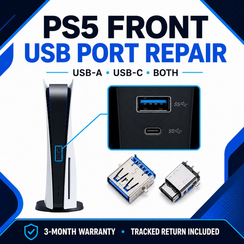 Ps5 front usb port repair - ps5,