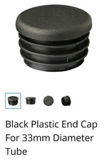 End Caps x 10 for 33mm diameter tube