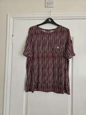 Womens Deep Red Patterned