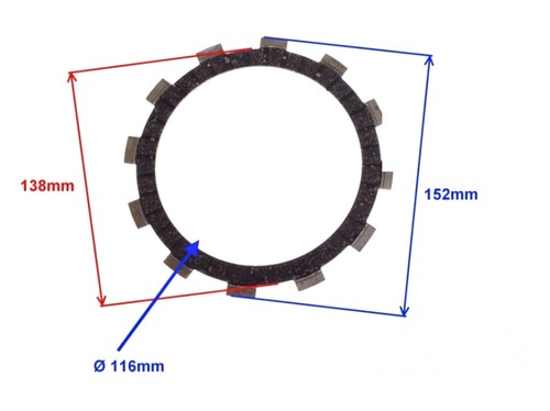 Clutch disc for shineray - clutch,