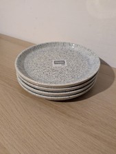 4 X Denby Halo Speckle Grey