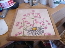 Pink flower teapot hotplate stand