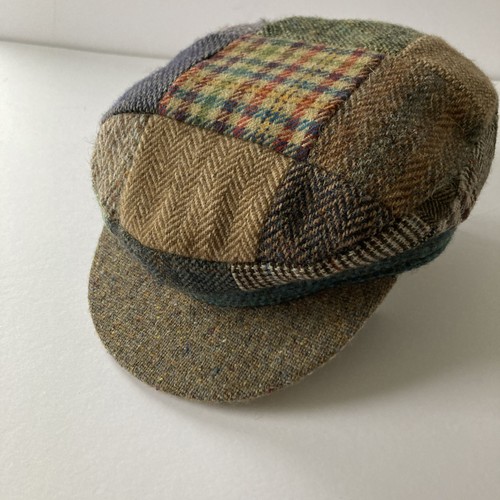 Tweed flat cap size - flat, multi