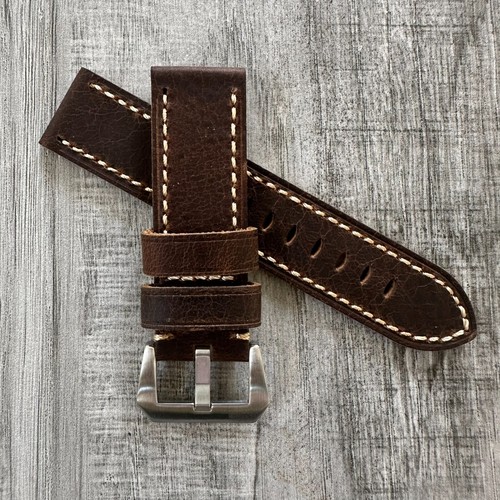 Genuine leather 24mm watch - genuine,