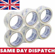 CRYSTAL CLEAR Sellotape Strong Packing Parcel Box Packaging Sticky Tape