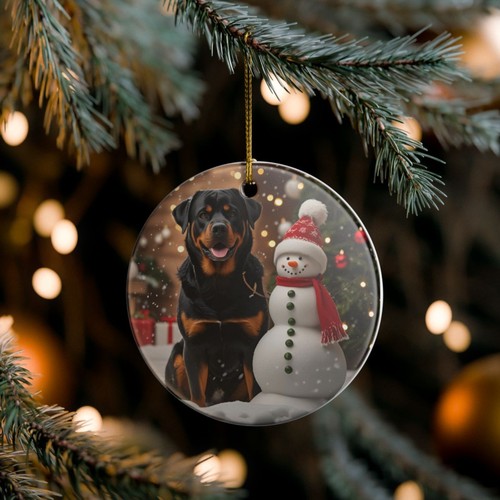 Rottweiler collectible ceramic - rottweiler,