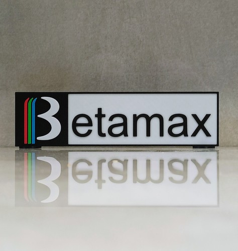 Betamax printed shelf - 3d,