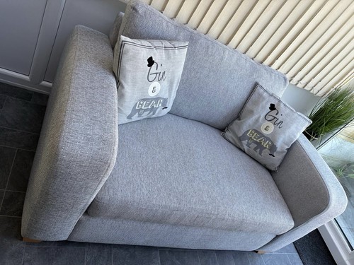 Dfs light grey two - two, sofa