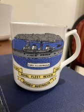 HMS ILLUSTRIOUS mug 1986 royal