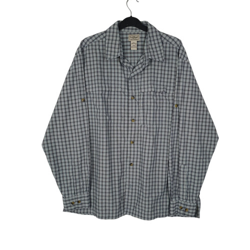 Bean blue check shirt - blue,