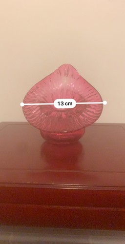 Vintage cranberry hand blown - cranberry,