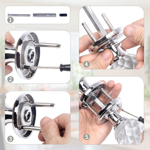 Crystal door handles - crystal, (1
