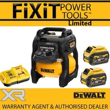 DeWalt DCC1054T2 54V XR Cordless 10 Litre Air Compressor & 2 x 6ah Batt Kit RW