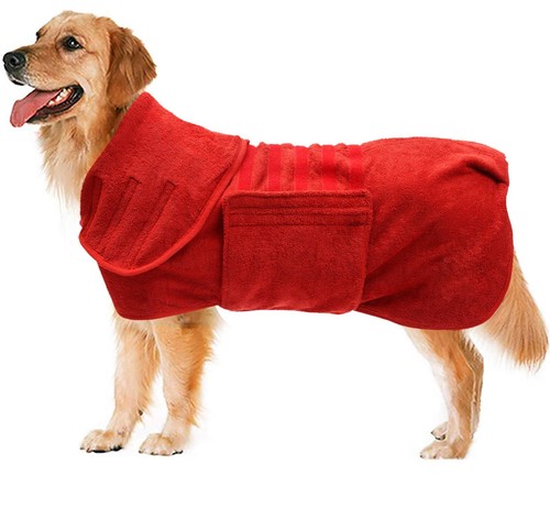 Personalised dog bath robe - bath,