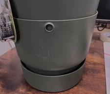 Greenville Hanging Basket 24Cm Round in Leaf Green Plastic