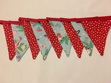 CATH KIDSTON HANDMADE BUNTING 2.1m CHRISTMAS BIRD / CHRISTMAS SPOT RARE PRINT