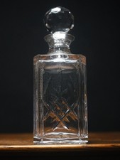 Vintage Clear Glass Decanter