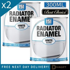 2 x RADIATOR ENAMEL WHITE