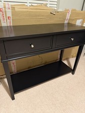 Franklin Black Console Table