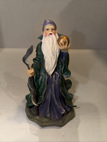 Wizard figurine hand carved - wizard,