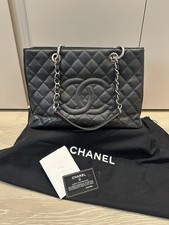 CHANEL Grand Shopping Tote Black Leather
