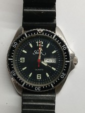 Mens Shark Divers Style Watch Working Battery In Used Condition 200m Water Res