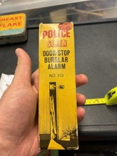 Vintage Police Siren Door-Stop Burglar Alarm No 113 New In Packaging Untested 6