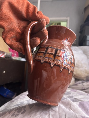 Unmarked pottery jug - pottery,